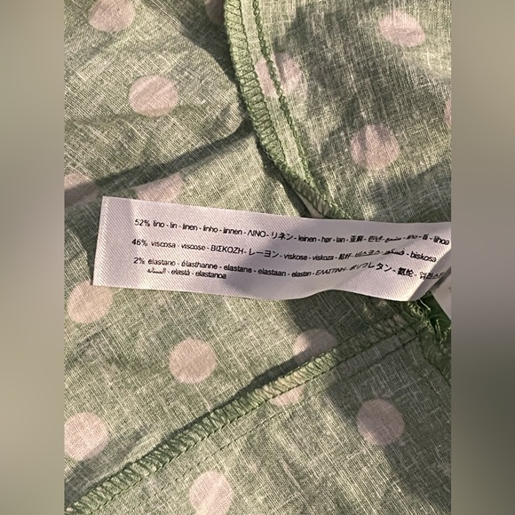 Zara green polkadot mini dress NWT - Picture 8 of 8